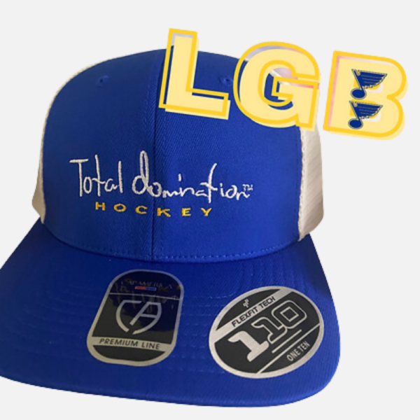 Total Domination Sports Hockey hat for all hockey fans - especially those Blues fans in St. Louis. Let's go Blues!