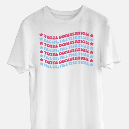 Total Domination bubble flag tee for July 4th