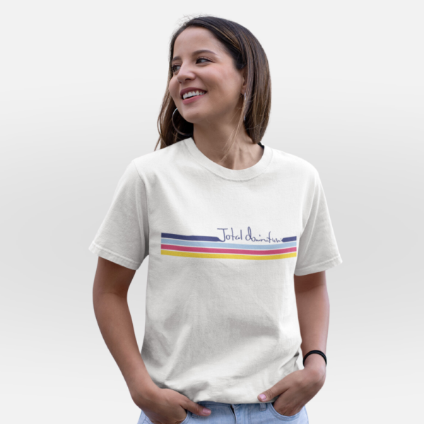 Total Domination's white summer series unisex t-shirt