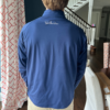 Blue, White, Quarter Zip, Back 2