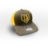 This foam and mesh trucker-style hat features the TD baseball icon logo in orange.