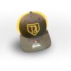 This foam and mesh trucker-style hat features the TD baseball icon logo in orange.